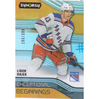 Insertní karty - Hájek Libor - 2019-20 Synergy Exceptional Beginnings Orange No.22