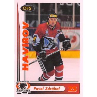 Extraliga OFS - Zdráhal Pavel - 2001-02 OFS Insert RED červená No.RE13D