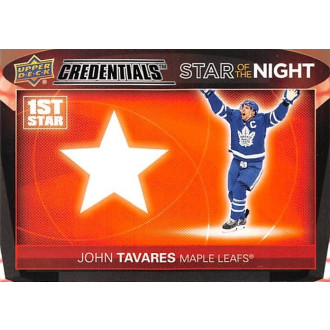 Insertní karty - Tavares John - 2021-22 Credentials 1st Star of the Night No.7