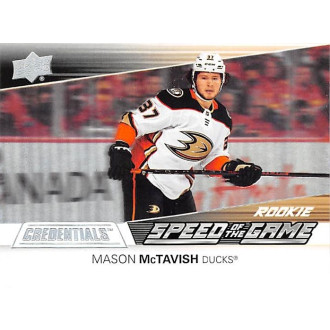 Insertní karty - McTavish Mason - 2021-22 Credentials Speed of the Game Rookies No.9