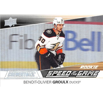 Insertní karty - Groulx Benoit-Olivier - 2021-22 Credentials Speed of the Game Rookies No.12