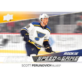 Insertní karty - Perunovich Scott - 2021-22 Credentials Speed of the Game Rookies No.17