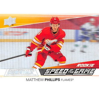 Insertní karty - Phillips Matthew - 2021-22 Credentials Speed of the Game Rookies No.24