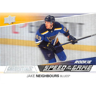 Insertní karty - Neighbours Jake - 2021-22 Credentials Speed of the Game Rookies No.25