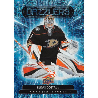 Insertní karty - Dostál Lukáš - 2022-23 Upper Deck Dazzlers Blue No.80