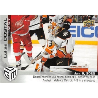 Řadové karty - Dostál Lukáš - 2021-22 Upper Deck Game Dated Moments No.38