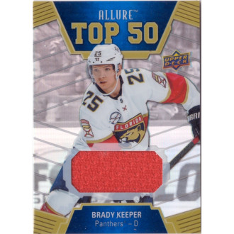 Jersey karty - Keeper Brady - 2019-20 Allure Top 50 Jerseys red No.T50-17