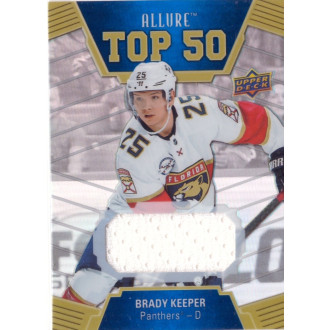 Jersey karty - Keeper Brady - 2019-20 Allure Top 50 Jerseys white No.T50-17