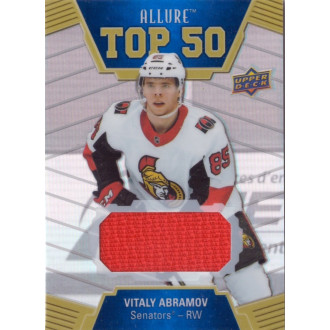 Jersey karty - Abramov Vitaly - 2019-20 Allure Top 50 Jerseys No.T50-27