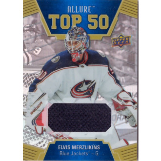 Jersey karty - Merzlikins Elvis - 2019-20 Allure Top 50 Jerseys No.T50-44