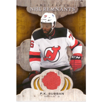 Jersey karty - Subban P.K. - 2021-22 Artifacts NHL Remnants red No.NR-PS