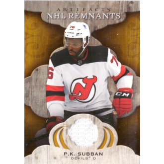 Jersey karty - Subban P.K. - 2021-22 Artifacts NHL Remnants white No.NR-PS