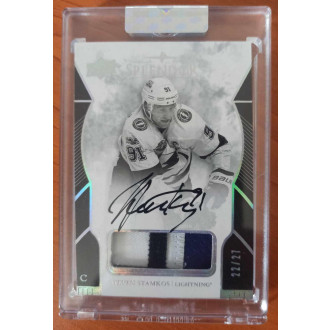 Podepsané karty - Stamkos Steven - 2017-18 Splendor Black and White Autograph Relic No.BW-SS A3