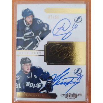 Podepsané karty - Stamkos Steven, Connolly Brett - 2011-12 Dominion Pen Pals No.21 A3