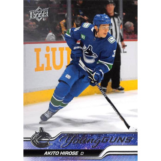 Řadové karty - Hirose Akito - 2023-24 Upper Deck Young Guns No.242