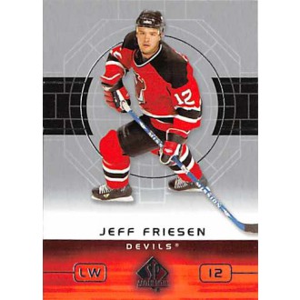 Řadové karty - Friesen Jeff - 2002-03 SP Authentic No.55