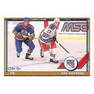 Řadové karty - Sheppard Ray - 1991-92 O-Pee-Chee No.289