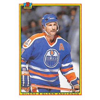 Řadové karty - Anderson Glenn - 1990-91 Bowman No.195