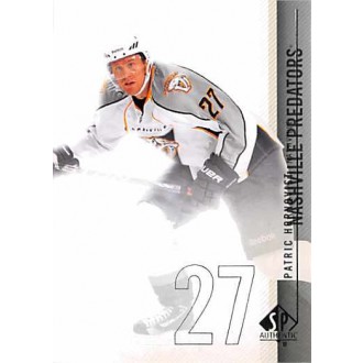 Řadové karty - Hornqvist Patric - 2010-11 SP Authentic No.67