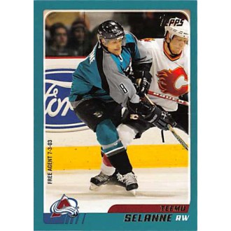 Řadové karty - Selanne Teemu - 2003-04 Topps No.35