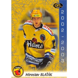 Extraliga OFS - Blaťák Miroslav - 2002-03 OFS No.24