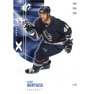 Řadové karty - Bertuzzi Todd - 2002-03 SPx No.72