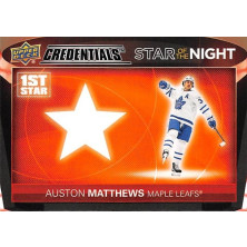 Matthews Auston - 2021-22 Credentials 1st Star of the Night No.4