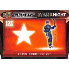Hughes Quinn - 2021-22 Credentials 1st Star of the Night No.8