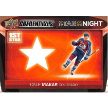 Makar Cale - 2021-22 Credentials 1st Star of the Night No.9