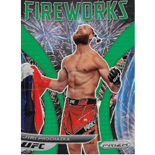 Procházka Jiří - 2022 Prizm UFC Fireworks Green Prizm No.13