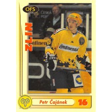 Čajánek Petr - 2001-02 OFS Insert RED žlutá No.RE18D